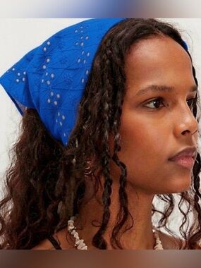 NWT Free People Claro Eyelet Hair Scarf